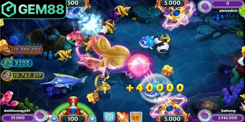 Khi thấy những chú cá lớn bơi đơn lẻ, hãy nhắm bắn chính xác